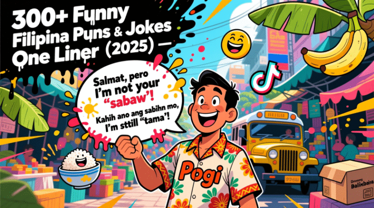 300+ Funny Filipino Puns & Jokes One Liner (2025)