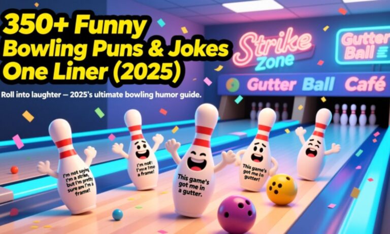 350+ Funny Bowling Puns & Jokes One Liner (2025)