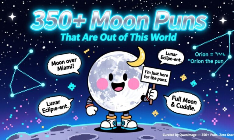 350+ Moon Puns That Are Out of This World
