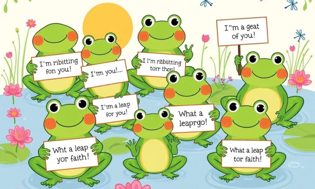 Frog Puns for Instagram Captions, Posts & DMs