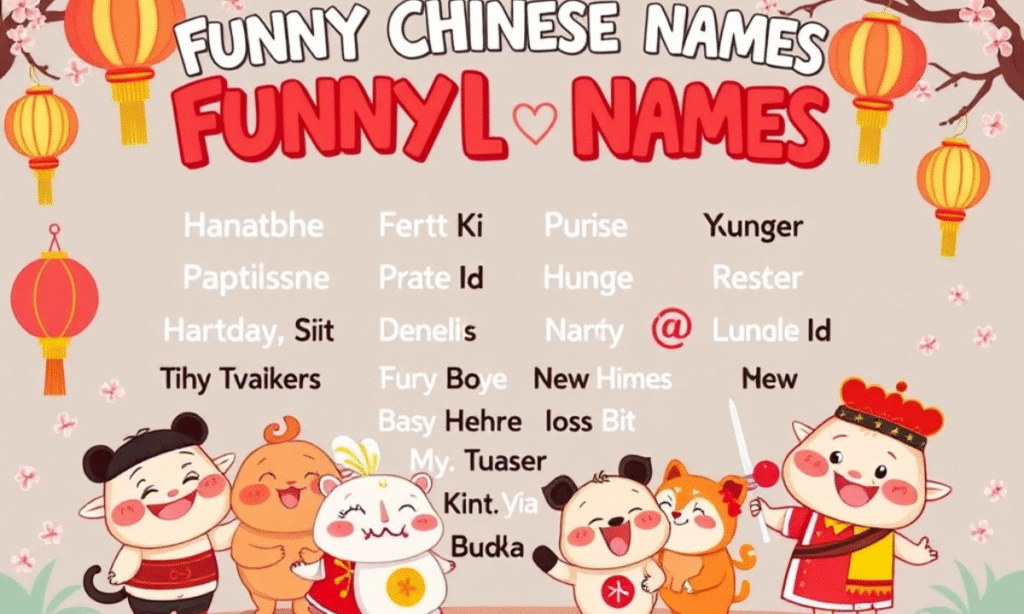 List Of Funny Chinese Names