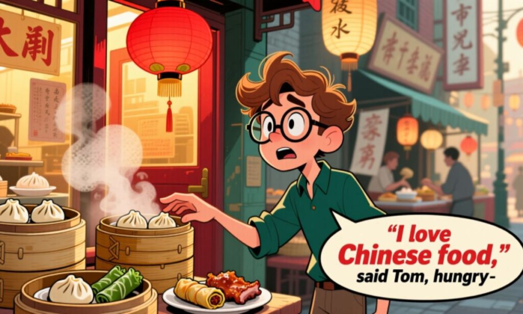 Tom Swifties: "I love Chinese food," said Tom, hungrily