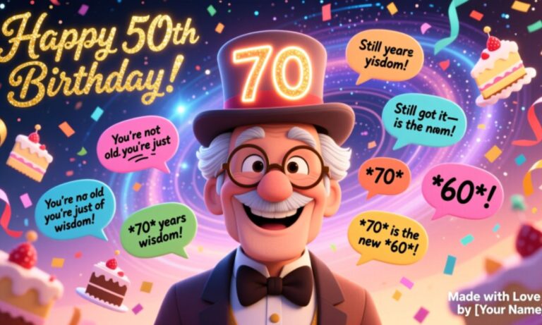 300+ Hilarious and Heartwarming 70th Birthday Puns to Celebrate the Big