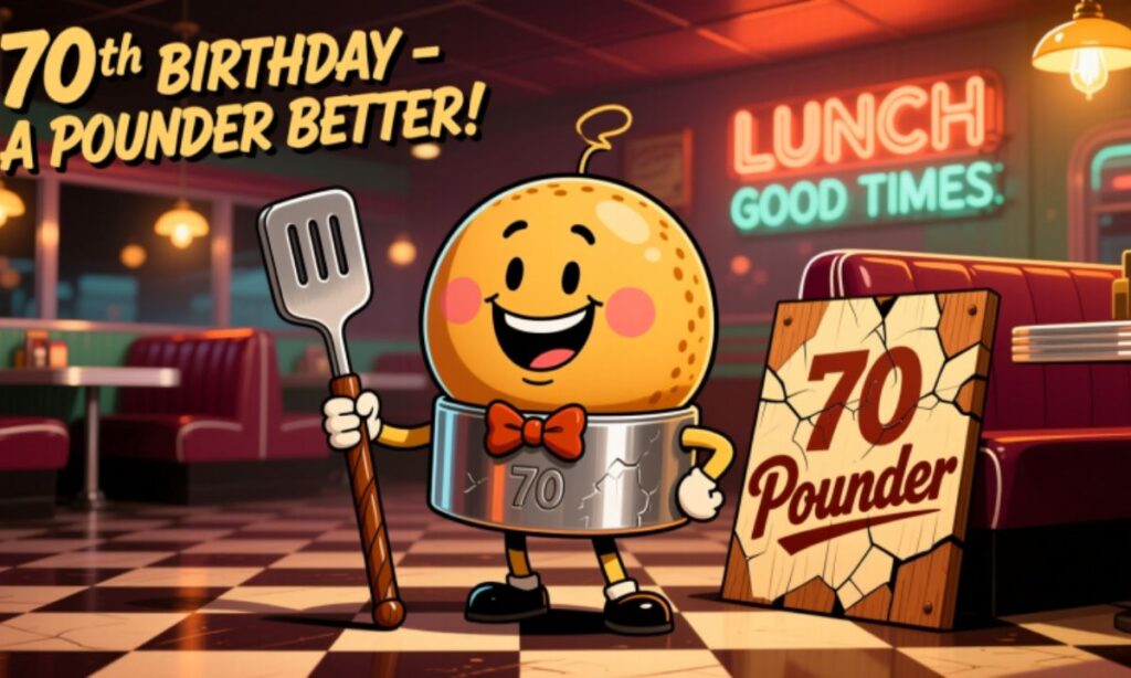 70th Birthday Puns: A Pounder Better with Double Entendre Delight
