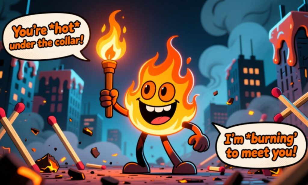 Igniting Laughter: A Flare for Fire Puns