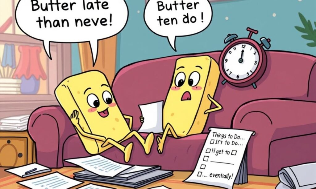 Butter Late Than Never: Puns for the Procrastinator
