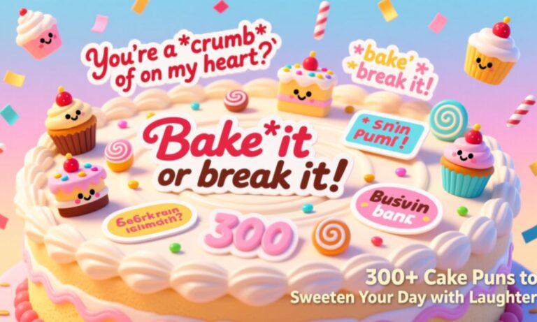 300+ Cake Puns to Sweeten Your Day with Laughter