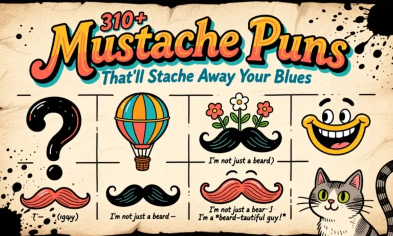 310+ Mustache Puns That