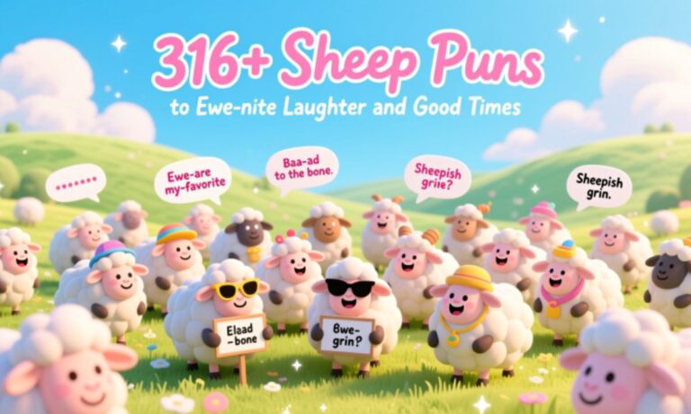 316+ Sheep Puns to Ewe-nite Laughter and Good Times