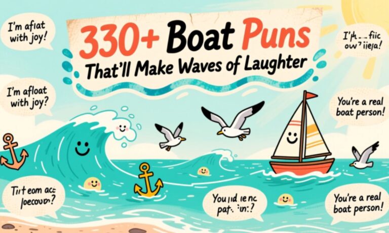 330+ Boat Puns That'll Make Waves of Laughter
