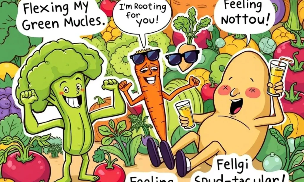 Big on Veggies: Fat Puns Inspired by Vegetables 