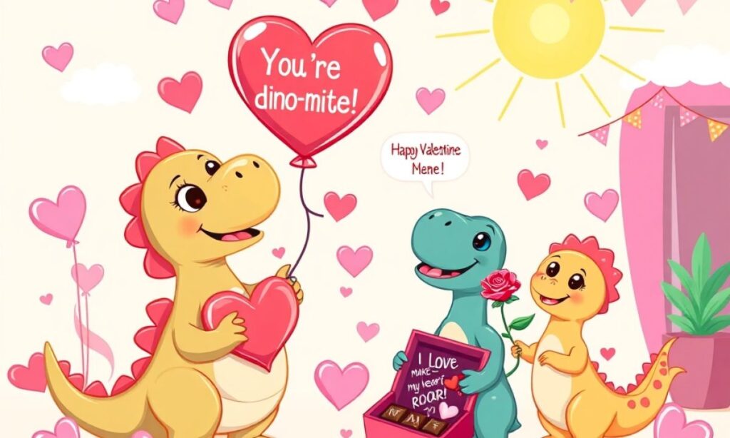 Dino-Mite Valentine's Day Puns