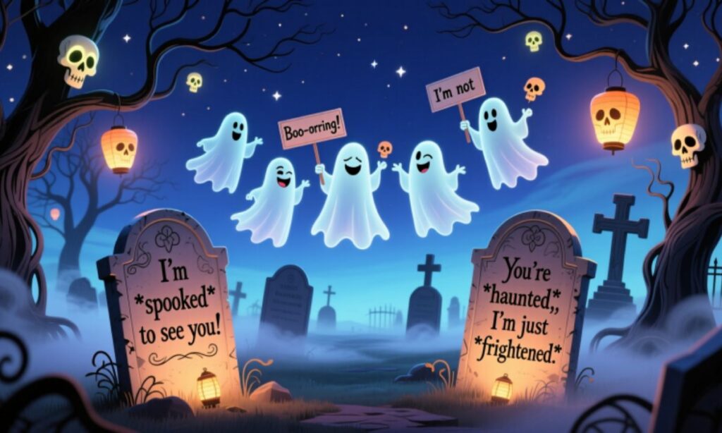 Ghoulishly Delightful: A Haunt of Ghost Puns.