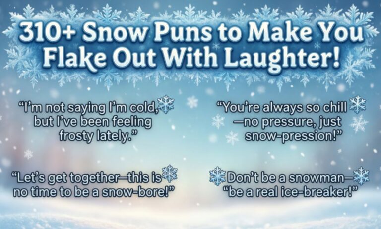 310+ Snow Puns to Make You Flake Out With Laughter!