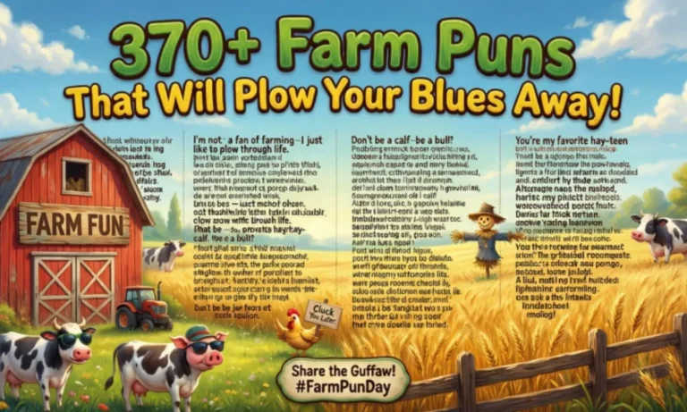 370+Farm Puns That Will Plow Your Blues Away!