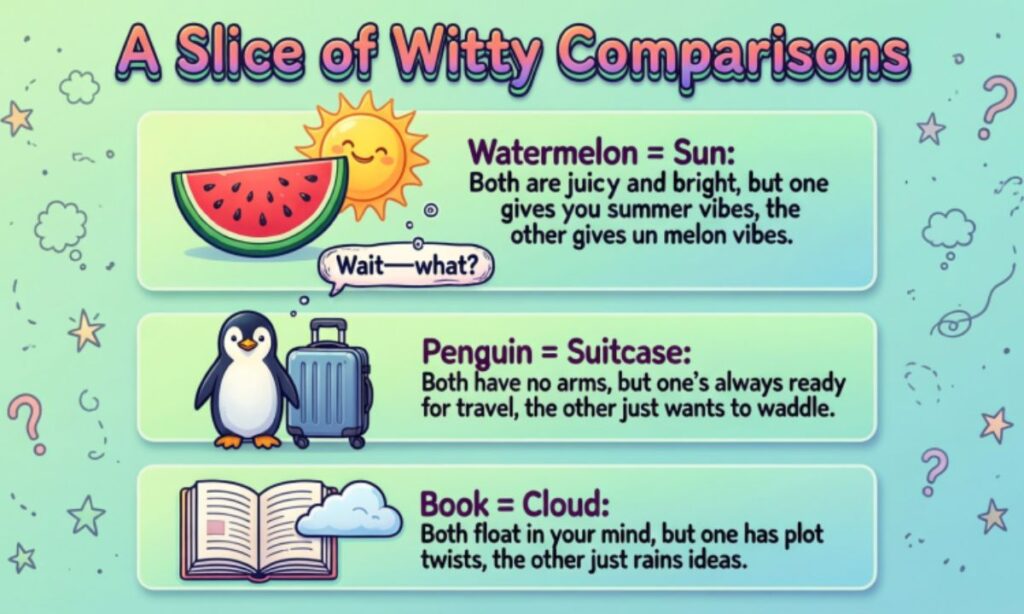 A Slice of Witty Comparisons 