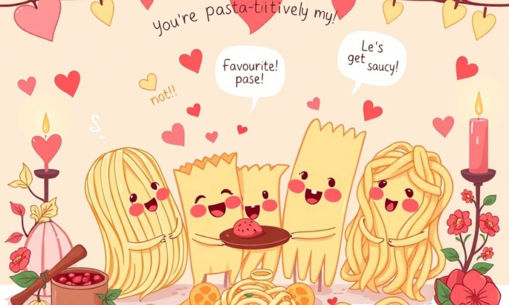 Flirty Romantic Pasta Puns