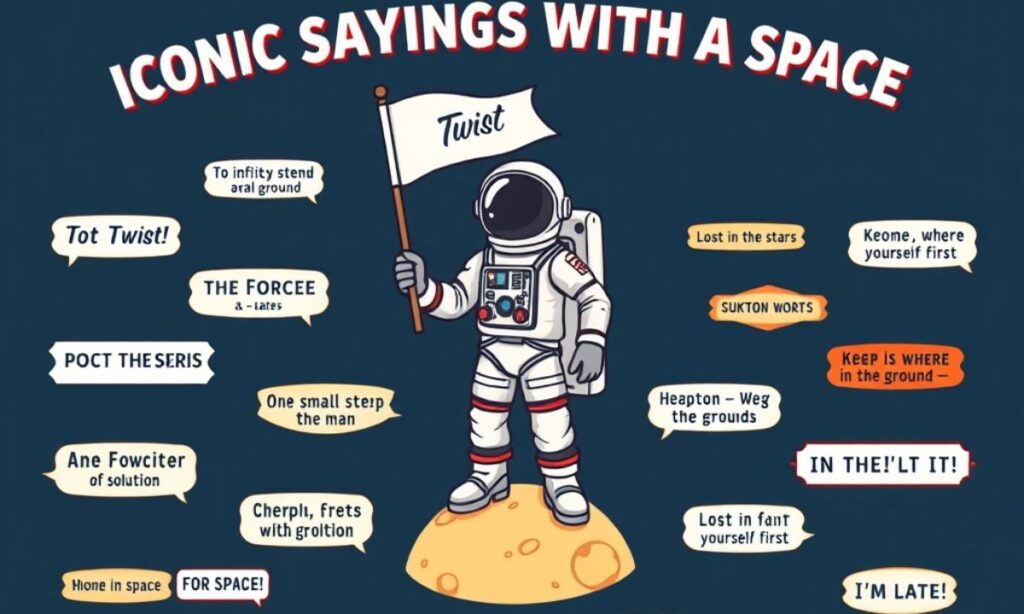 Iconic Sayings with a Space Twist